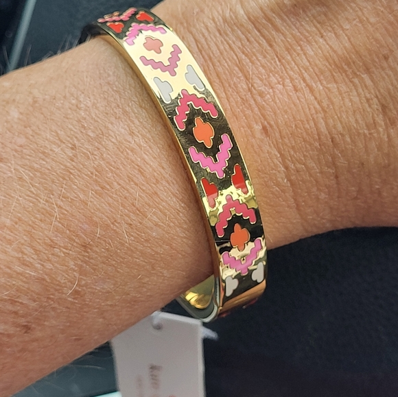 BRAND NEW KATE SPADE VIBRANT GOLD, PINK AND ๐ ORANGE - Picture 3 of 3